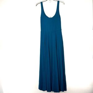 Reformation Peacock Blue Allison Knit Maxi Dress -‎ Medium